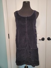 Vintage EXP Jeans by Express Corduroy Jumper Black Size XS Dress 90's Y2K Mini