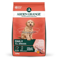 Arden Grange Puppy Chicken & Rice Dry Dog Food 12kg x 2 4.50 per kilo