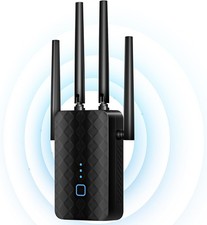 WiFi Extender Signal Booster, Dual Band 5.8GHz 2.4GHz, WiFi Booster Covers Up
