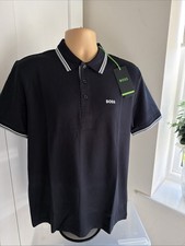 HUGO BOSS GOLF PADDY PRO PERFORMANCE REG FIT POLO DK BLUE SZ LG  BNWT RRP £109❤️