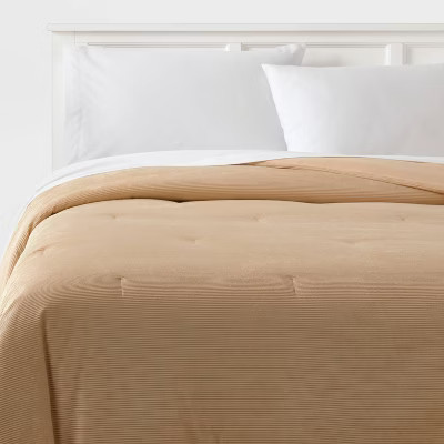 Twin Twin Extra Long Corduroy Plush Comforter Khaki -Room Essentials 2190₽