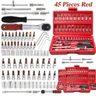 45 piece Tool Set High-End Professional Repair Tool Kit, 1/4 in Depth Wrenches