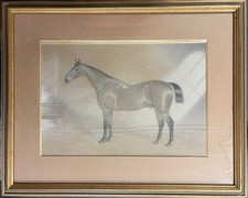 Attr W. H. Carpendale 1875 : Standing Horse In A Stable , Watercolor|Pastel
