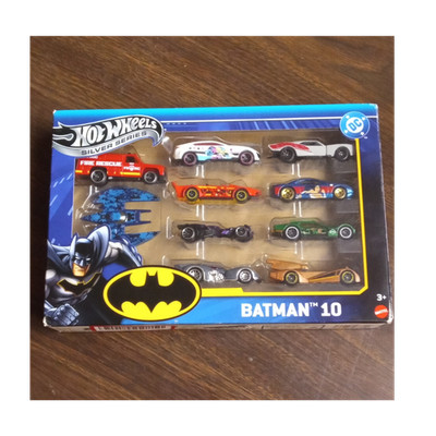 Hot Wheels Silver Series Batman 10 Diecast Car Collection DC Comics