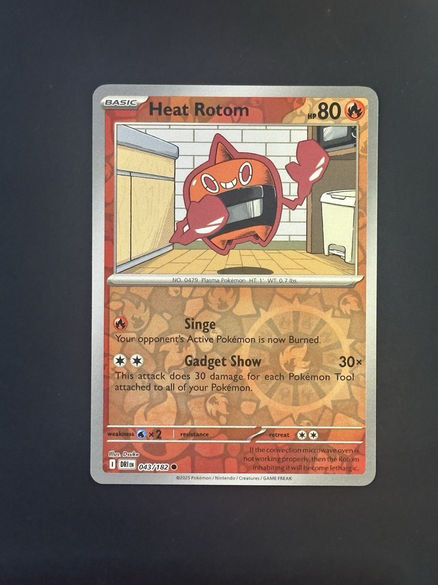 ヒートロトム C Heat Rotom 043/182 Sv10: Pokemon Destined Rivals Reverse Holo NM