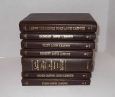 The Louis L'Amour Collection Bantam Leatherette Hardcover Edition Book Lot Of 7