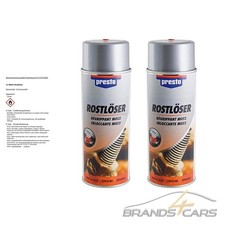 2x 400ml PRESTO ROSTLÖSER ROSTENTFERNER KRIECHÖL ROSTUMWANDLER SPRAYDOSE MOS2