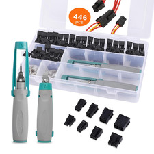 Micro-Fit 3.0 Dual Row 2 4 6 8 Circuits Connector Kit, W/Crimp Terminals 20-24 A