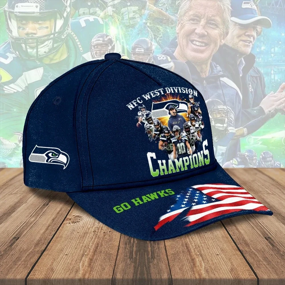 Seahawks 2025 West Champions Classic Cap