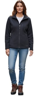  KATHMANDU ALTICA TECHNOLOGIE WOMENS  CHARCOAL  WOOL BLEND ZIP UP JACKET SZE 12