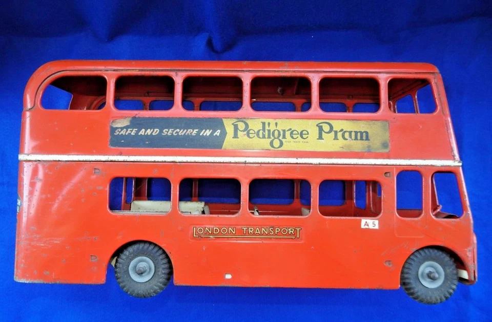 Tri-ang Líneas Hermanos 1960-63 Grande Prensado Acero Routemaster Doble Autobús - Imagen 3 de 4