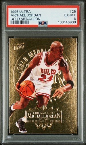 Michael Jordan [Gold Medallion] #25 card from 1995 Ultra
