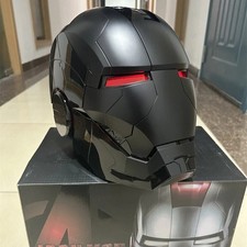 Iron Man Full Black MK5 Helmet Electronic Wearable Voice-control Mask In Stock