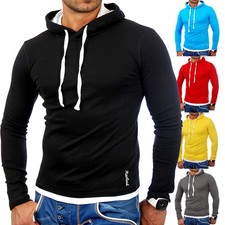 Reslad Herren Kapuzen Sweatshirt Sweat Hoodie Männer Pullover Longsleeve RS-1003