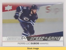 2021 Upper Deck Credentials Speed of the Game Pierre-Luc Dubois #SG11 READ a2t