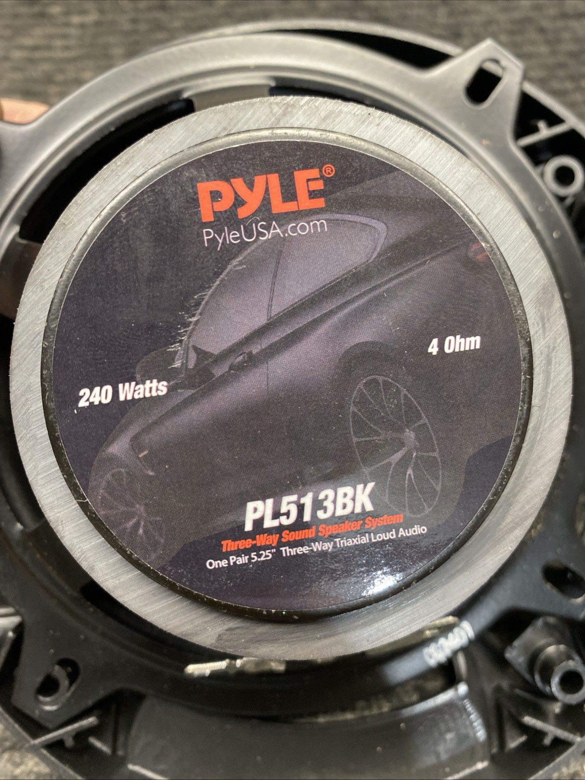 PAIR    Pyle 3-Way Car Stereo Speakers-240W 5.25" Triaxial Loud Pro Audio Car