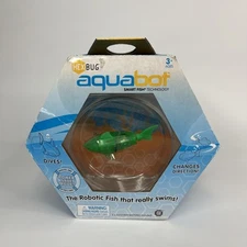 Hexbug Aquabot Smart Fish Robotic Swimming Green Fish Shark Toy 460-2914 NIB NOS