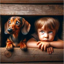 Dog Diamond Art Kits for Adults, Dachshund Diamond Painting Kits for Adults - DI