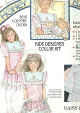 Daisy Kingdom Honey Bunny Country Ducks Kids & Doll Designer Collar Kit #5016