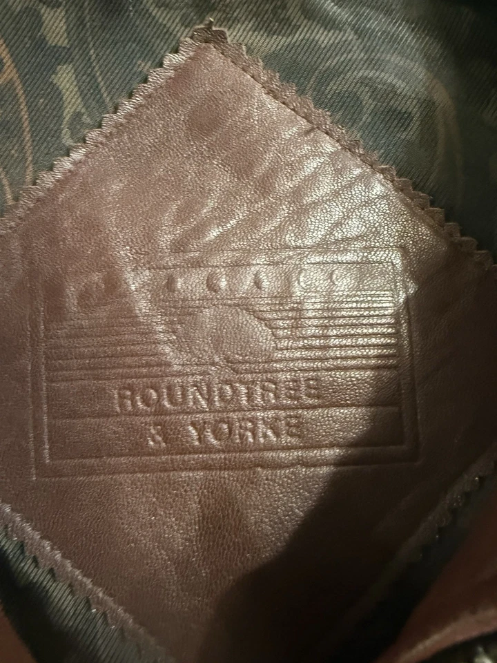 Chaqueta de piel de cordero Roundtree Yorke de colección para hombre grande borgoña roja mantecosa cuero suave Foto 3 de 4