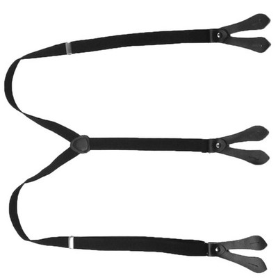 Adjustable Elastic Suspenders with Buttons Adjustable Length Straps