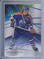 2019-20 Upper Deck SP Game Used Blue Auto Wayne Gretzky #1 Auto HOF 0g4