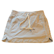 NWT Vineyard vines HARBOR SKIRT CORNFLOWER/WHITE CAP Sz S. blue stripes