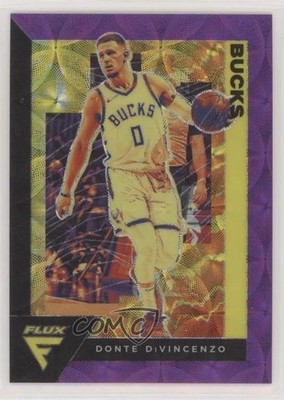 2020-21 Panini Flux FOTL FOTL Purple Scope Prizm 8/18 Donte DiVincenzo #102 5y7