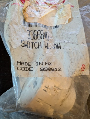 #ad Genuine OEM Whirlpool Washer Water Level Pressure Switch 3366846 $32.95