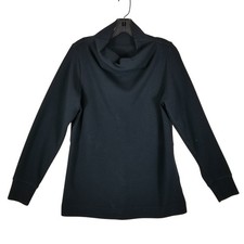 Varley Cowl Neck Pullover Women S Black Drawstring Back Athleisure Sweatshirt