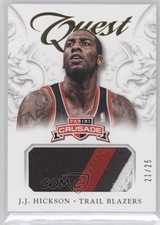 2012-13 Panini Crusade Quest Memorabilia Prime 21/25 JJ Hickson #84 1f8