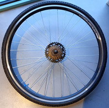 Madspeed7 QR 700c 28" (ETRTO 622x20) Hybrid Rear Wheel 7 Speed 14-34t + tyre