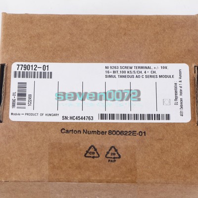 1X National Instruments NI 9263 779012-01 NI-9263 cDAQ Analog Output Module