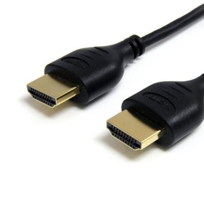 StarTech HDMIMM3HSS 3ft Slim High Speed HDMI Cable M-M Black