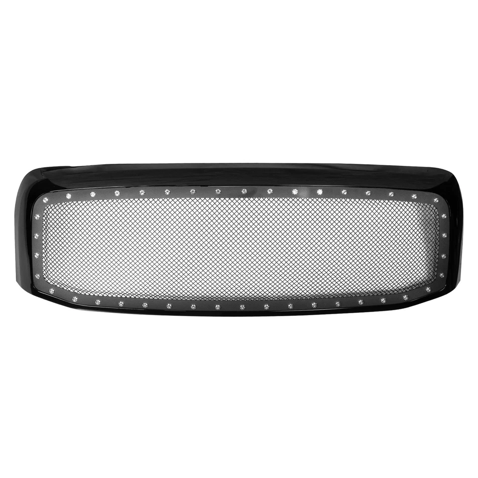 Front Bumper Grille Grill for 2006-2008 Dodge Ram 2500 3500 1500 Gloss Black Foto 4 de 4