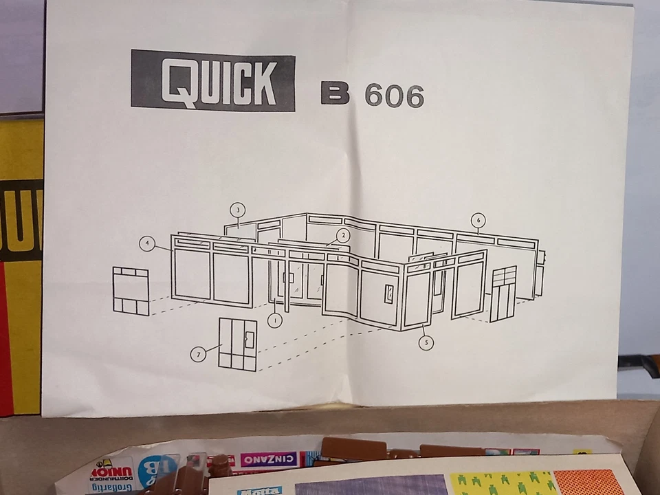 MAQUETTE HO GARE QUICK B 606 A MONTER, COMME NEUF EN BOITE D'ORIGINE - Photo 2/4