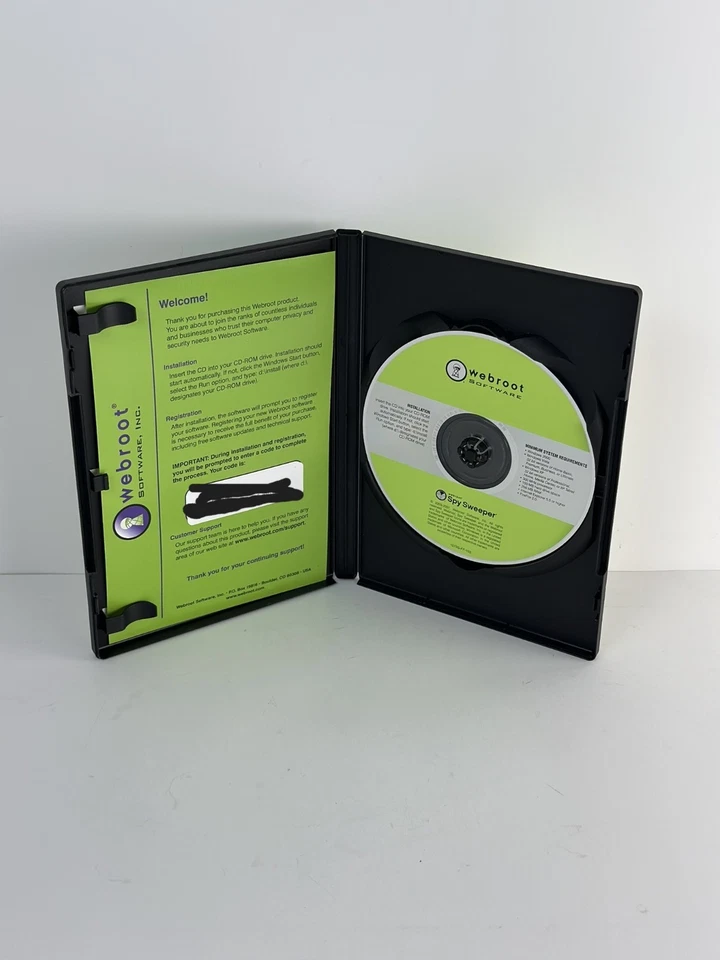 Vintage Webroot Spy Sweeper Software Boxed PC Security – Collectible Retro Tech - Image 4 of 4