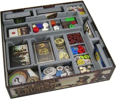 Folded Space Board Game Inserts - Robinson Crusoe - OVP NEU SEALED