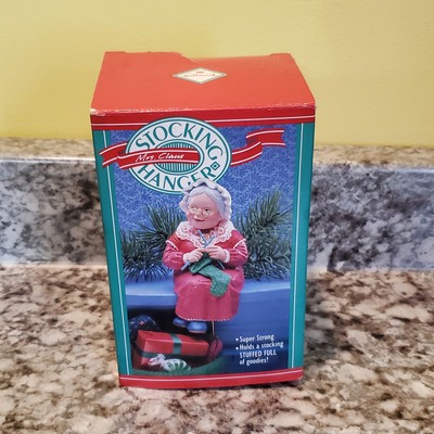 Hallmark Mrs. Claus Stocking Hanger Super Strong Vintage 1988