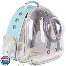 Large Cat Backpack Carrier, 20 Pounds Cat Carry Bookbag, Space Capsule Astron