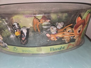 Disney Store Exclusive Bambi Figurine Playset 7 Pieces  New NIP Toys Figures