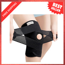 Knee Brace for Meniscus Tear Compression Support with Adjustable Straps Small