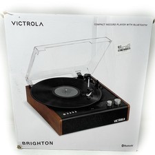 Victrola Brighton Record Player Turntable Bluetooth 3-Speed RCA Headphone Output