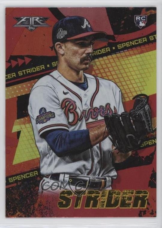 2022 Topps Fire Flame Spencer Strider #32 0oz2