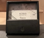Lot Of 3 Vintage Analog Simpson AC Voltage & Amperes Meters  UNTESTED!   USA — photo 4