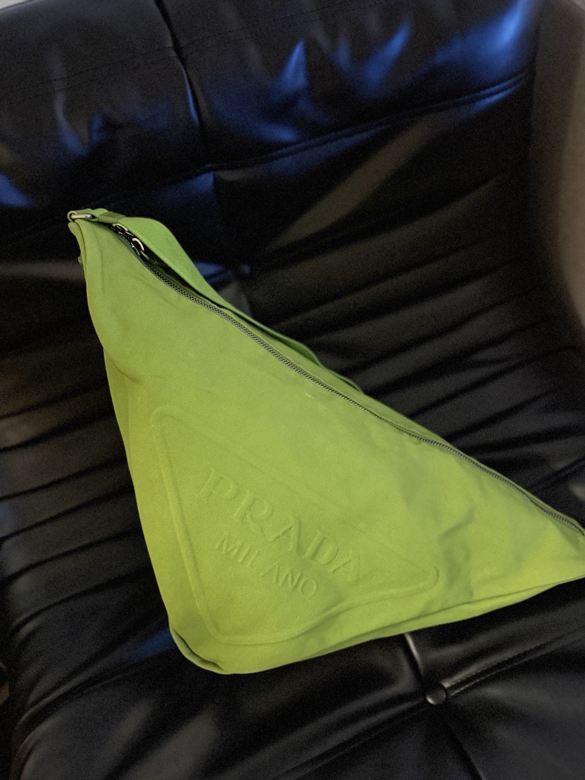 Prada Green Crossbody Shoulder Bag for Men with Zipper Closure thumbnail 2