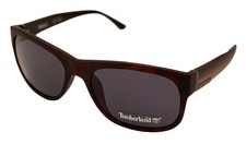 Timberland Matte Tortoise Mens Plastic Rectangle Sunglass TB7135 56A