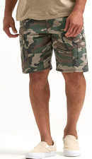 Wrangler Relaxed Fit Cargo Shorts w/ Stretch Men's Green Brown Camo CHOOSE SIZE