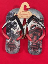 Havaianas Marvel Venom Red Black Flip Flops Toddler Boys EU 33/34 US 3/4Y H54