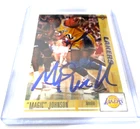 MAGIC JOHNSON SIGNED 1991-92 UPPER DECK MCDONALDS CARD #M4 LA LAKERS PG HOF